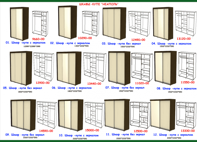 шкаф-купе неаполь в Новосибирске