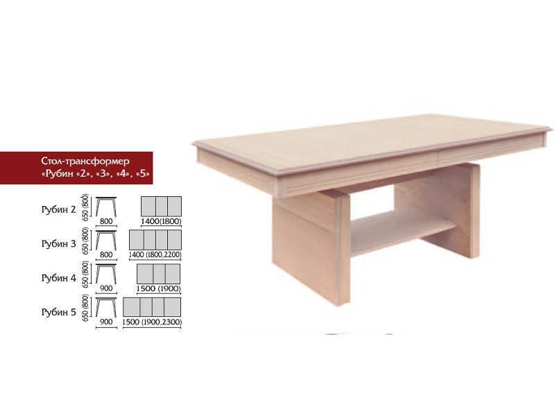 стол рубин 2,3,4,5 в Новосибирске
