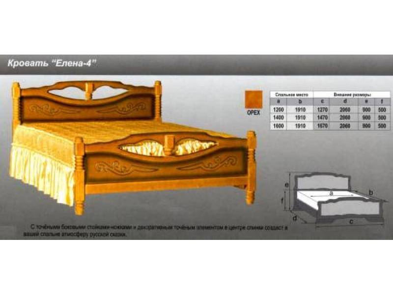 кровать елена 4 в Новосибирске