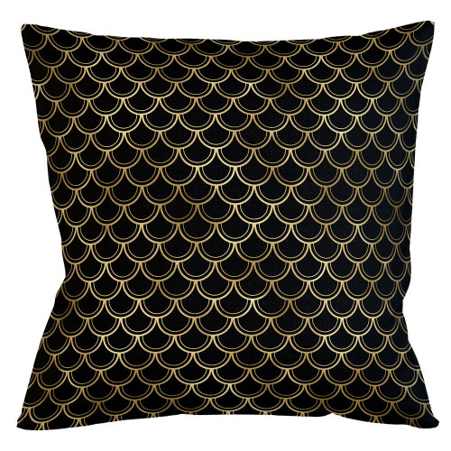 интерьерная подушка «чешуйки двойные» (ночь) в Новосибирске