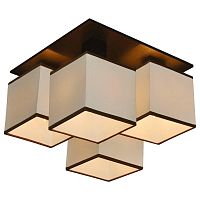 потолочная люстра arte lamp quadro a4402pl-4bk в Новосибирске