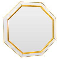 зеркало венецианское восьмиугольное желтое yellow octagon в Новосибирске