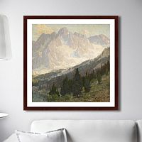 картина: high sierra, mountain scene, 1905г. в Новосибирске