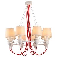 подвесная люстра arte lamp sergio a3325lm-8wh в Новосибирске