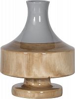 ваза настольная rustic chic vase grey wood в Новосибирске