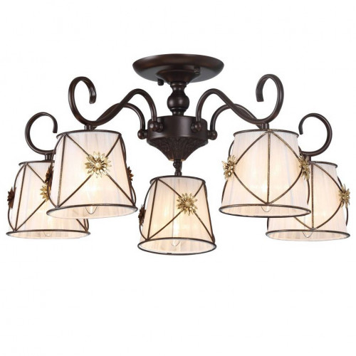 потолочная люстра arte lamp 72 a5495pl-5br в Новосибирске