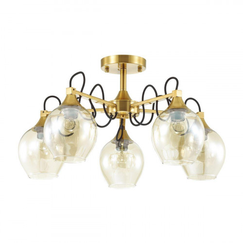 потолочная люстра lumion megan 3777/5c желтая в Новосибирске