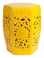 керамический столик-табурет design stool yellow в Новосибирске