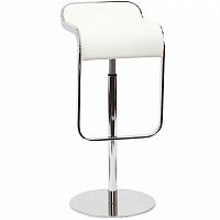 барный стул lem style piston stool белая кожа в Новосибирске