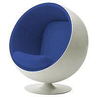 детское кресло eero ball chair бело-синее в Новосибирске