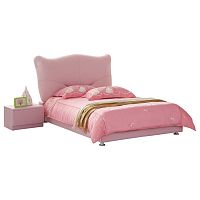 кровать pink leather kitty 120х200 в Новосибирске