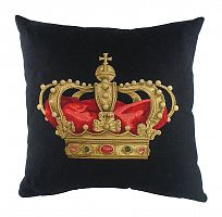 подушка с картинкой короны king crown black в Новосибирске