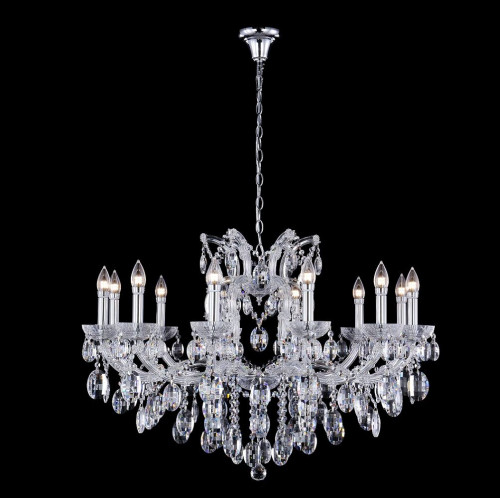 подвесная люстра crystal lux hollywood sp12 chrome в Новосибирске