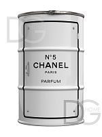 декоративная бочка- шкаф chanel №5 white l в Новосибирске