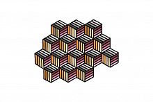 ковер parquet hexagon orange 305x188 от gan в Новосибирске