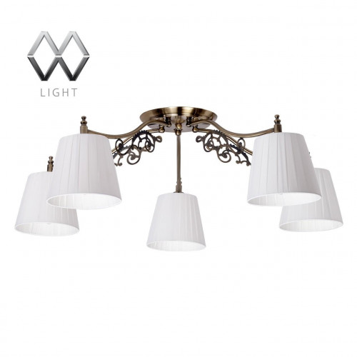 потолочная люстра mw-light моника 372011105 белая в Новосибирске
