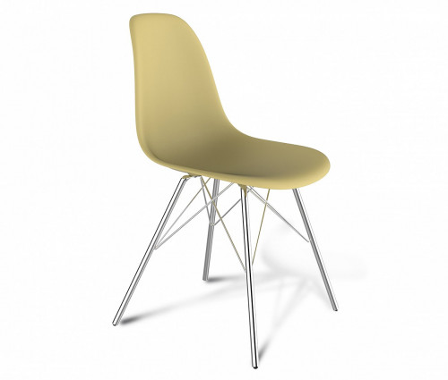 стул dsr бежевый s37 (eames style) в Новосибирске