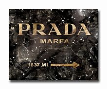 постер prada mafia на чёрном в золотом a3 в Новосибирске