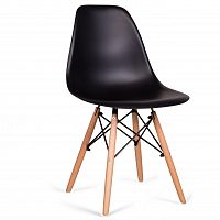 стул деревянный pc-015 черный (eames style) в Новосибирске