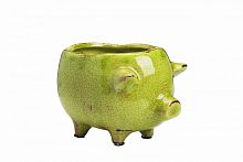 цветочный горшок pig planter зеленый в Новосибирске