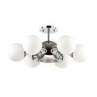 потолочная люстра odeon light miolla 3972/7c белая в Новосибирске