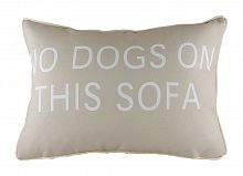 подушка с надписью no dogs on this sofa в Новосибирске