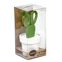 ножницы cactus с держателем, белые с зеленым в Новосибирске