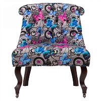 кресло мягкое amelie french country chair бабочки в Новосибирске