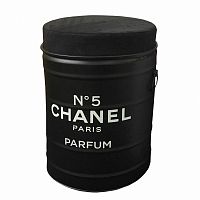 декоративная бочка-пуф chanel №5 black m в Новосибирске