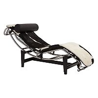 шезлонг chaise longue lc4 черно-белый в Новосибирске