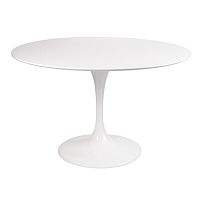 стол eero saarinen style tulip table mdf d110 глянцевый белый в Новосибирске