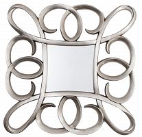 зеркало серебряное квадратное в фигурной раме silver swirl frame от rvastley в Новосибирске