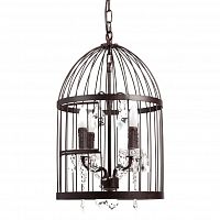 люстра vintage birdcage (51*34*54) коричневая в Новосибирске