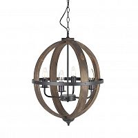 люстра на 4 рожка коричневого цвета в Новосибирске