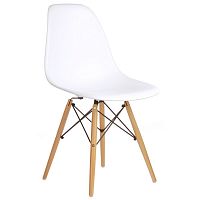 стул деревянный pc-015 белый (eames style) в Новосибирске