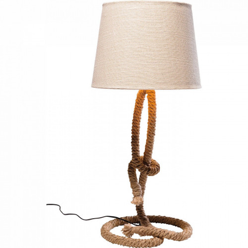 лампа настольная rope бежевая в Новосибирске