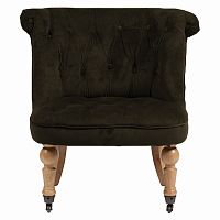 кресло amelie french country chair серо-коричневое в Новосибирске