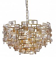 подвесная люстра crystal lux diego sp9 d600 gold в Новосибирске