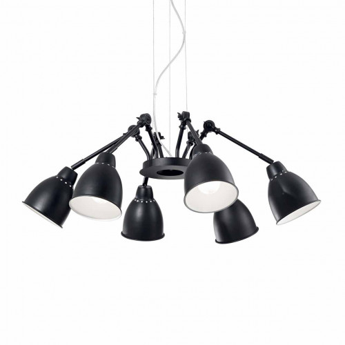 подвесная люстра ideal lux newton sp6 nero в Новосибирске