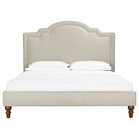 кровать двуспальная 160х200 бежевая cassis upholstered в Новосибирске