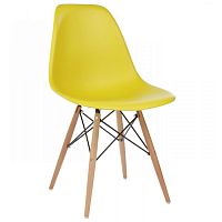 стул деревянный eames pc-015 yellow в Новосибирске