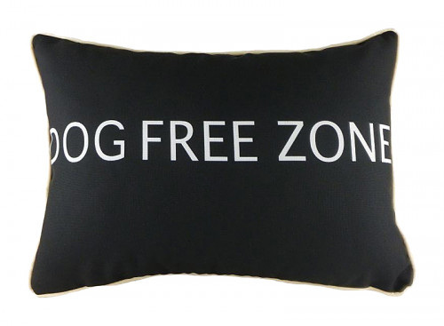 подушка с надписью dog free zone в Новосибирске