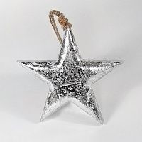 игрушка на елку звезда серебряная snow star, 15х15х2,5 см в Новосибирске