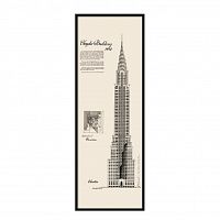 постер chrysler building черный в Новосибирске