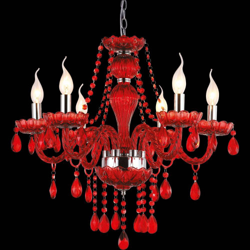 подвесная люстра arte lamp teatro a3964lm-6rd в Новосибирске