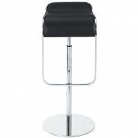 барный стул lem style piston stool черная кожа в Новосибирске