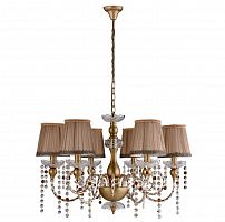 подвесная люстра crystal lux alegria sp6 gold-brown в Новосибирске