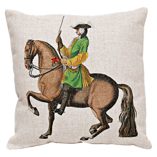декоративная подушка «верховая езда, урок № 12» в Новосибирске