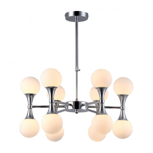 подвесная люстра arte lamp a9162lm-12cc белая в Новосибирске