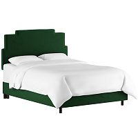 кровать двуспальная 180х200 зеленая paxton emerald velvet в Новосибирске